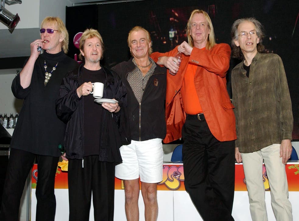 70s rock band Yes have announced the death of drummer Alan White (centre) (Yui Mok/PA)