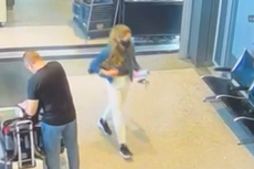 Video shows suspect in bicyclist’s murder in airport heading to New York, investigators say