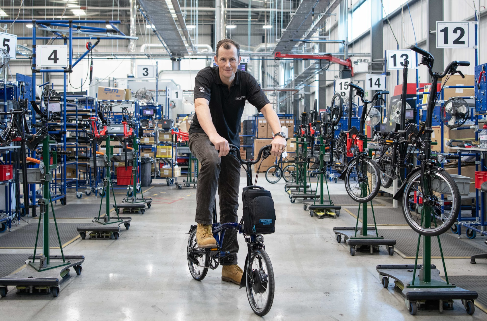 Will Butler-Adams on an electric version of the Brompton at the London factory