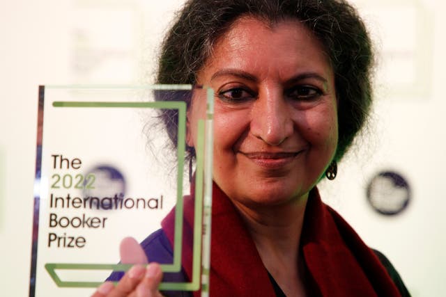 Geetanjali Shree becomes first Indian winner of International Booker Prize (David Cliff/AP)