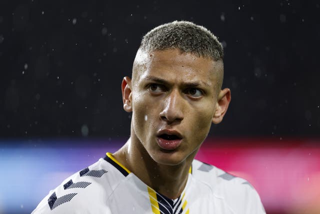 Richarlison may reportedly move to Tottenham if he leaves Goodison Park (Richard Sellers/PA)