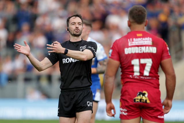 Referee James Child will be in the middle at Saturday’s Challenge Cup final (PA Images/Richard Sellers)