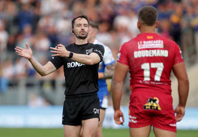 Referee James Child will be in the middle at Saturday’s Challenge Cup final (PA Images/Richard Sellers)