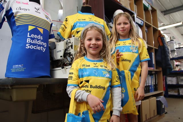 Leeds will wear a kit designed by Rob Burrow’s children (PA)