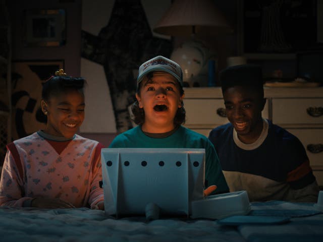 <p>Priah Ferguson, Gaten Matarazzo and Caleb McLaughlin in ‘Stranger Things'</p>