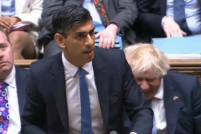 Rishi Sunak announced a new raft of measures to tackle the cost of living crisis on Thursday (House of Commons/PA)