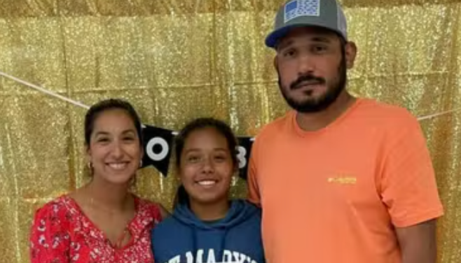 Kimberly and Felix Rubio, pictured with their daughter, Lexi, have called for gun reform after the fourth-grader was murdered on 24 May in the Uvalde school shooting