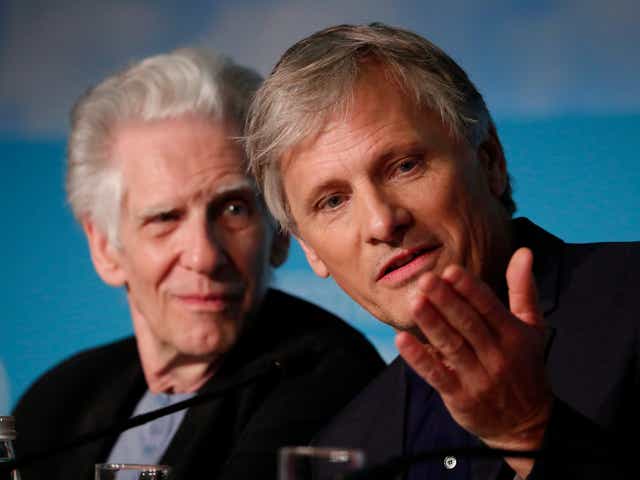 <p>David Cronenberg and Viggo Mortensen at Cannes</p>