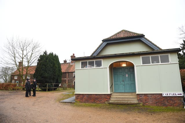 A general view of West Newton Village Hall, Norfolk, where the Queen has been known to attend the Sandringham Women’s Institute (WI) meeting (Joe Giddens/PA)