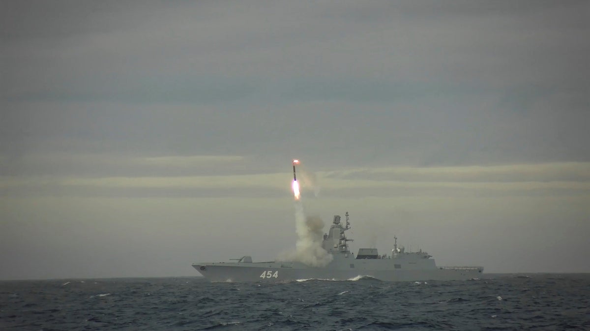 Russia fires hypersonic missile capable of reaching target 600 miles away
