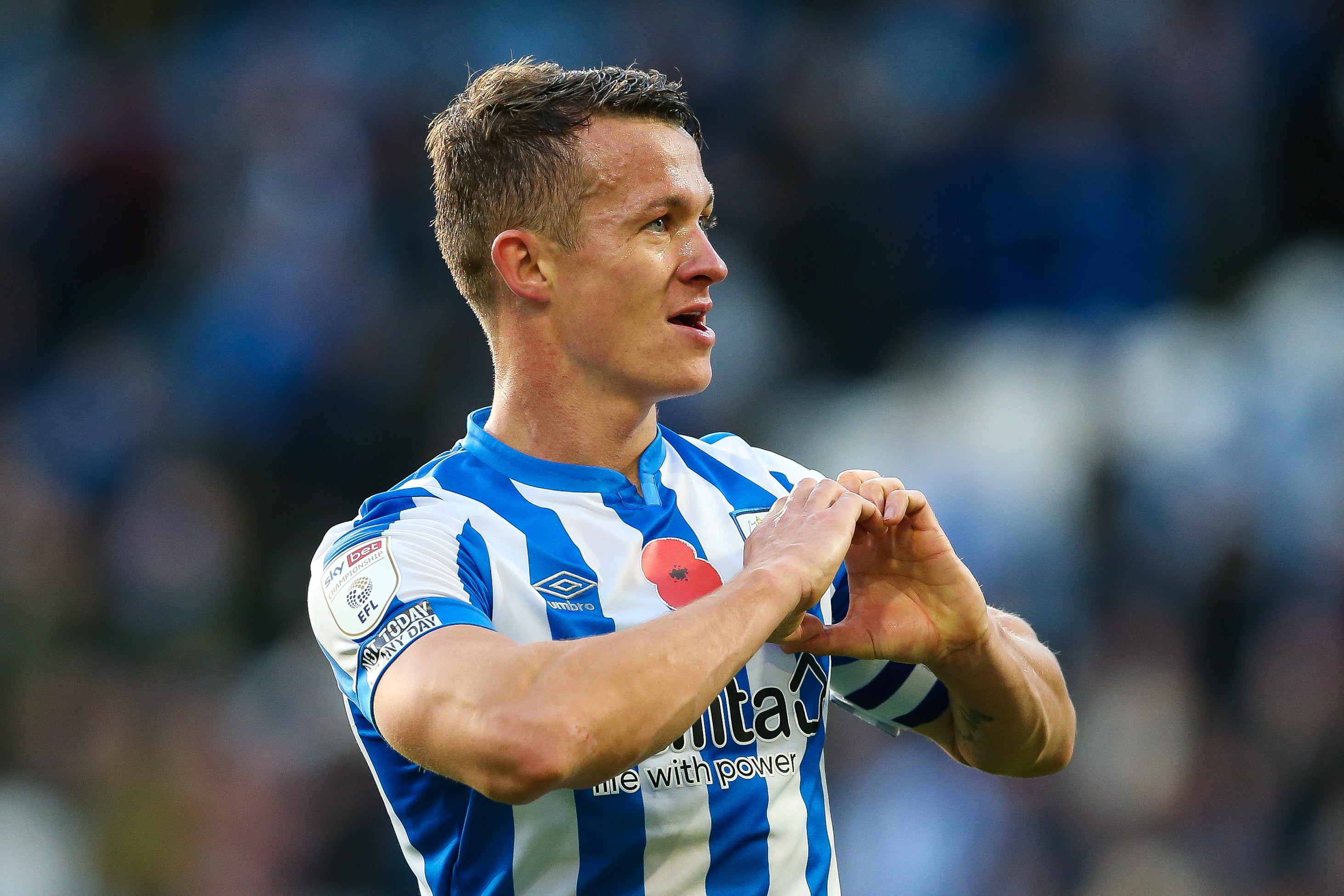 Jonathan Hogg is hoping to lead Huddersfield back to the Premier League (Barrington Coombs/PA)