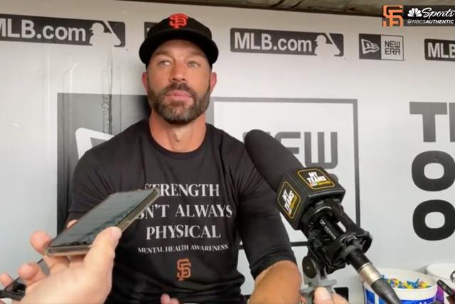 <p>San Francisco Giants manager Gabe Kapler says he will not come out for the national anthem before games ‘until I feel better about the direction of our country’.</p>