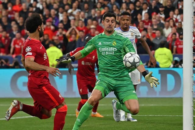 <p>Courtois was magnificent as he inspired Real Madrid to another Champions League triumph</p>