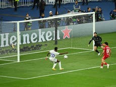 Watch Vinicius goal: Real Madrid winger scores opener against Liverpool in Champions League final