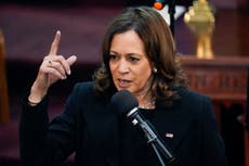 Kamala Harris decries ‘epidemic of hate’ at service for Buffalo shooting victim