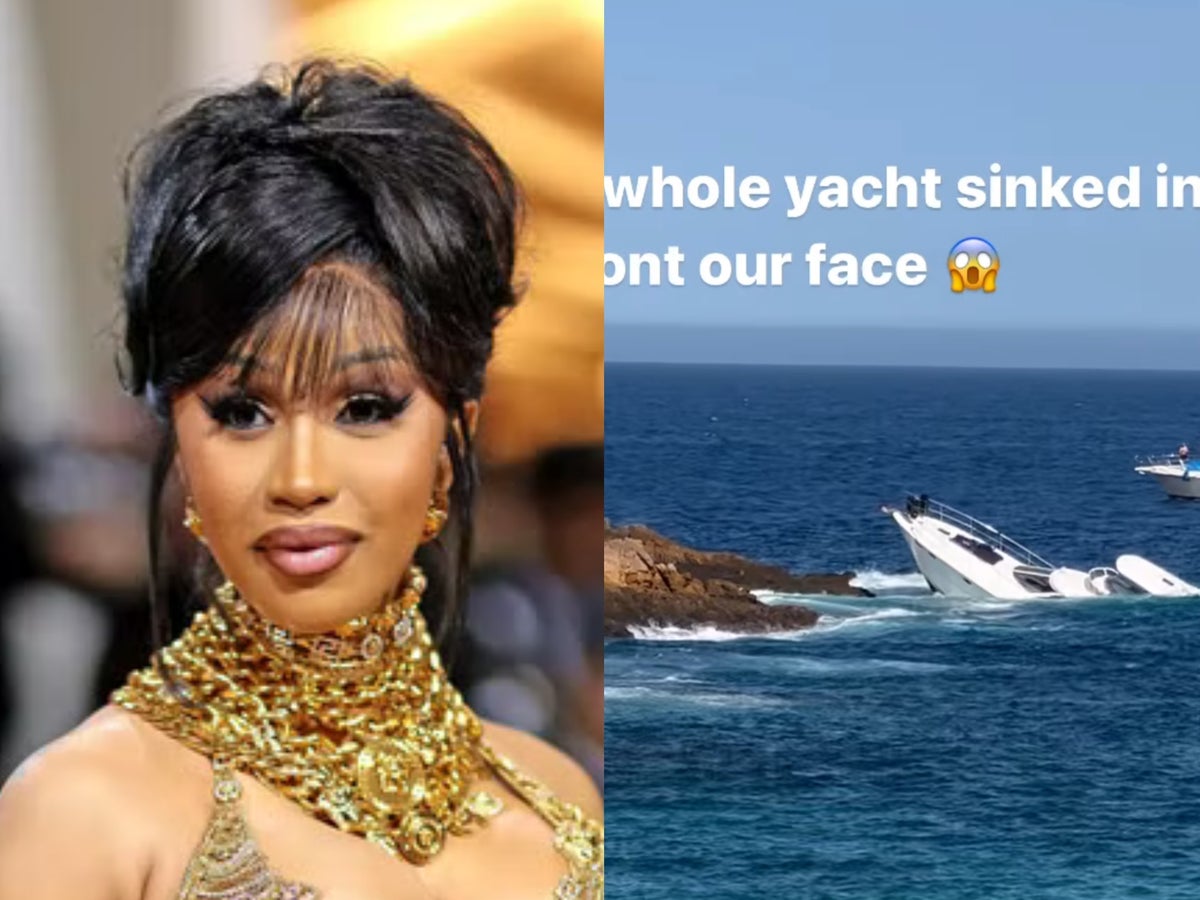 Cardi B shares ‘crazy’ footage of yacht sinking in front of her: ‘Y’all see that?’
