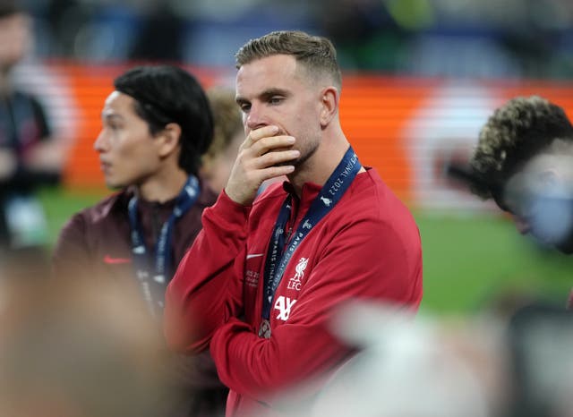Liverpool captain Jordan Henderson hopes they can once again take positives from a Champions League final defeat to Real Madrid (Nick Potts/PA)