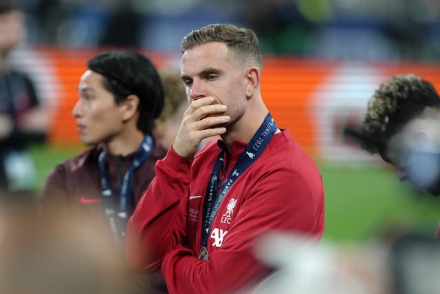 Liverpool captain Jordan Henderson hopes they can once again take positives from a Champions League final defeat to Real Madrid (Nick Potts/PA)