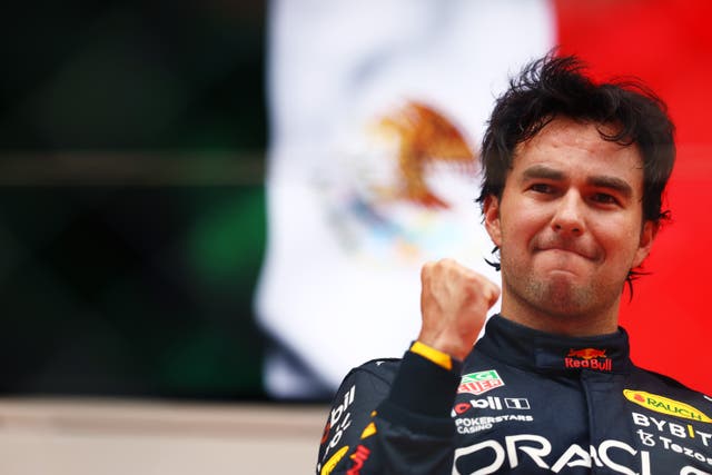 <p>Sergio Perez has extended his Red Bull contract </p>
