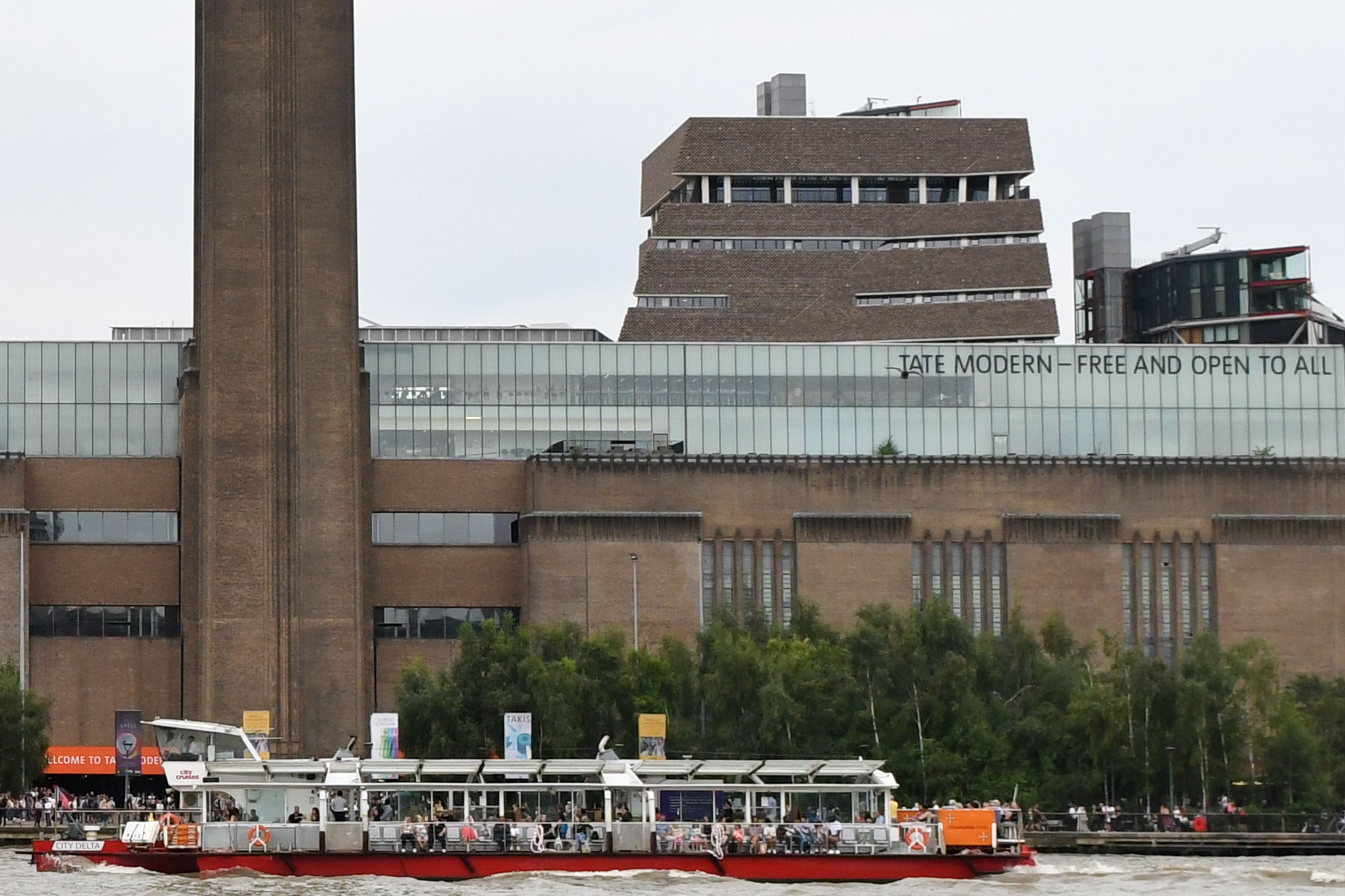 A view outside the Tate Modern art gallery in south London