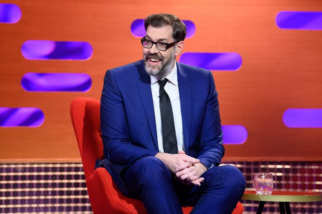 Richard Osman during filming for The Graham Norton Show (Jonathan Hordle/PA)