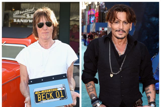 <p>Johnny Depp and Jeff Beck performed alongside in Sheffield on 29 May during Beck’s ongoing UK tour</p>