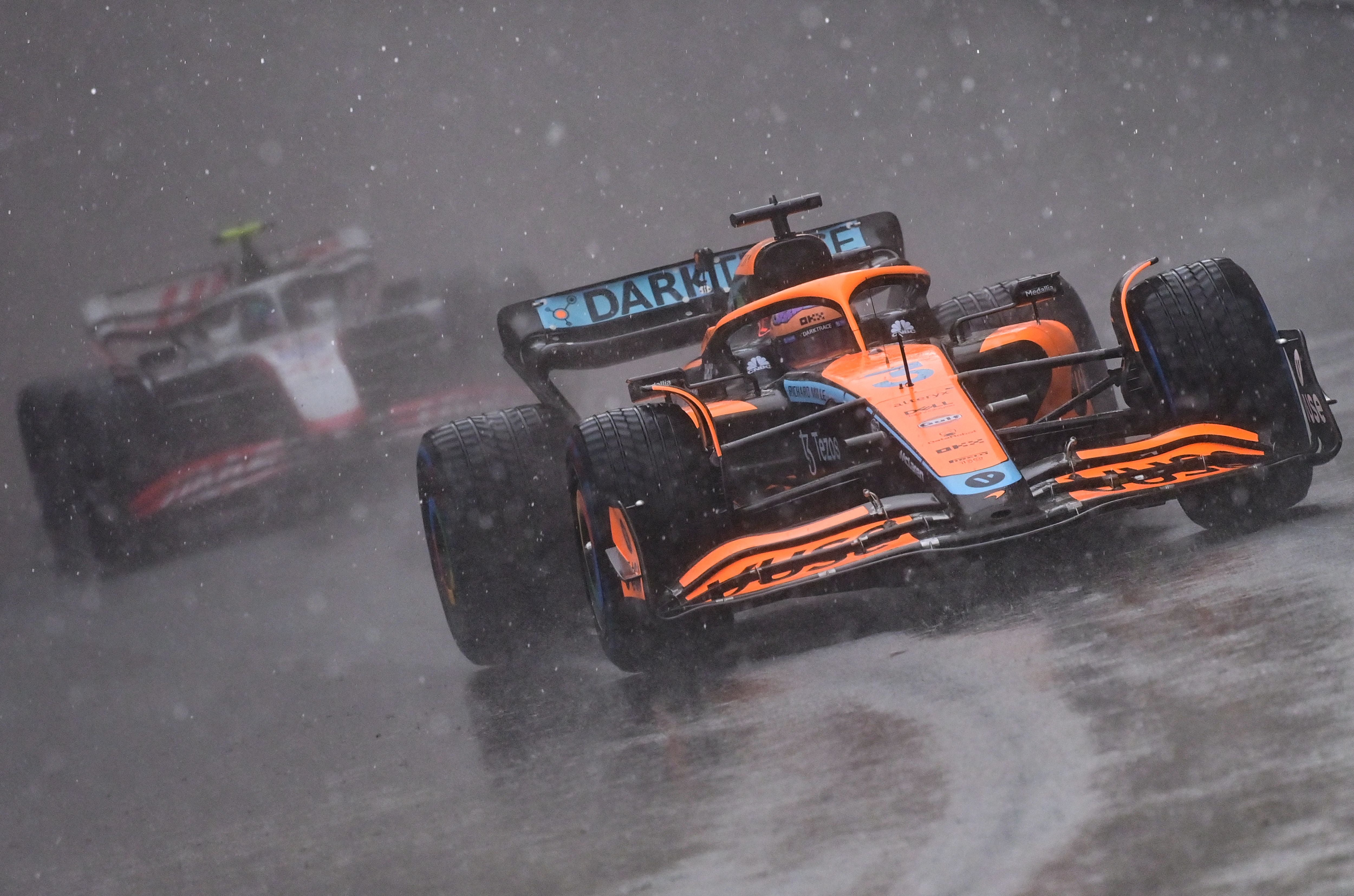 Rain caused delays in Monaco