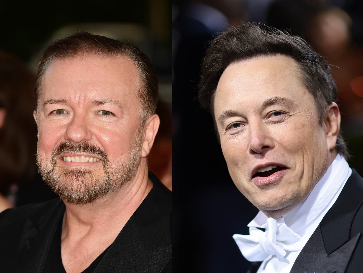 Ricky Gervais defended by Elon Musk over controversial new Netflix special