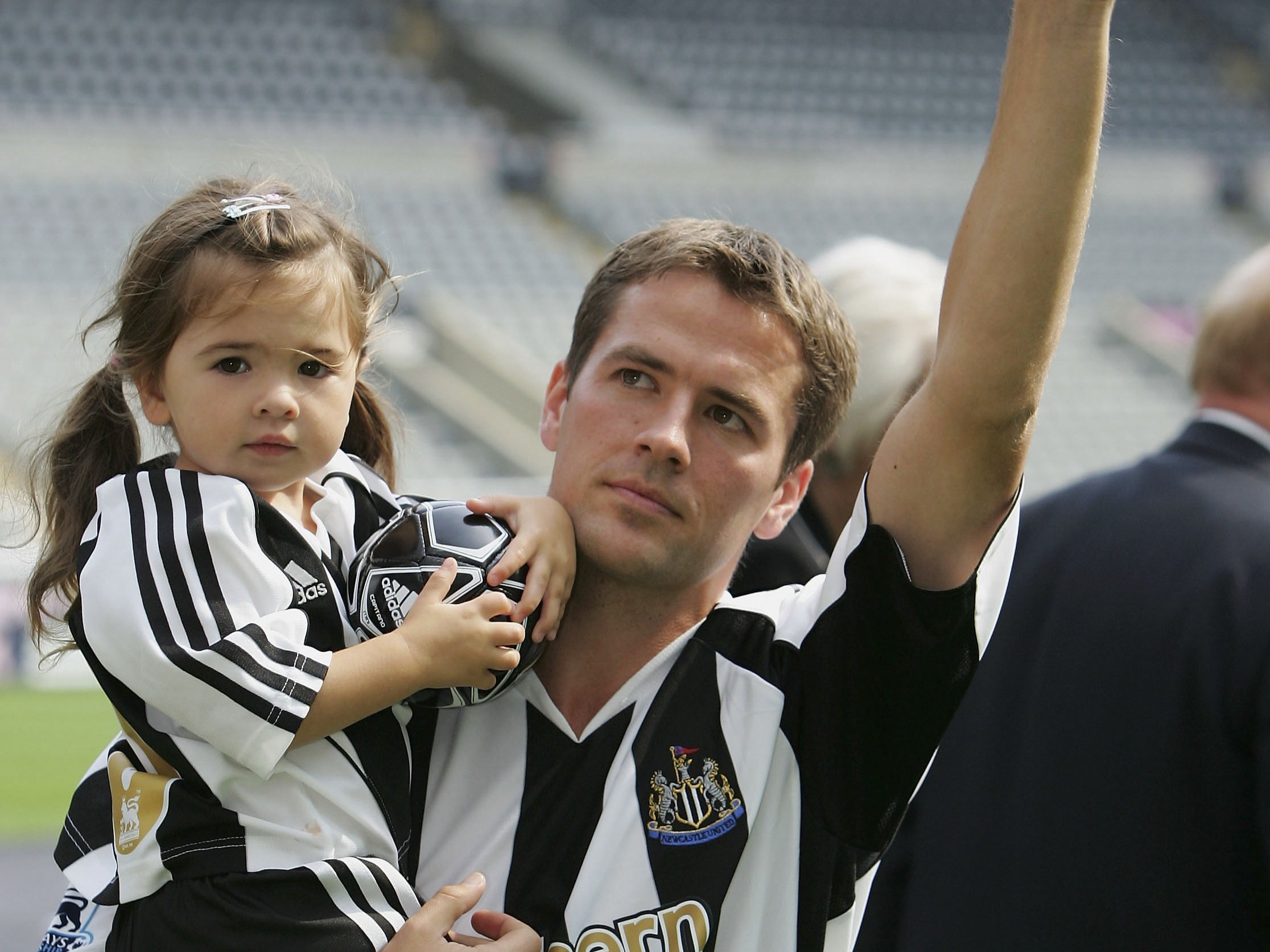 Gemma Owen and Michael Owen in 2005