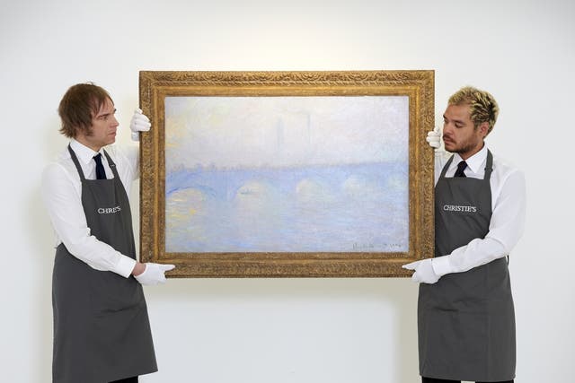 Claude Monet’s Waterloo Bridge, Effet de Brume, is to be sold at auction by Christie’s in June (Christie’s Images LTD 2022/PA)