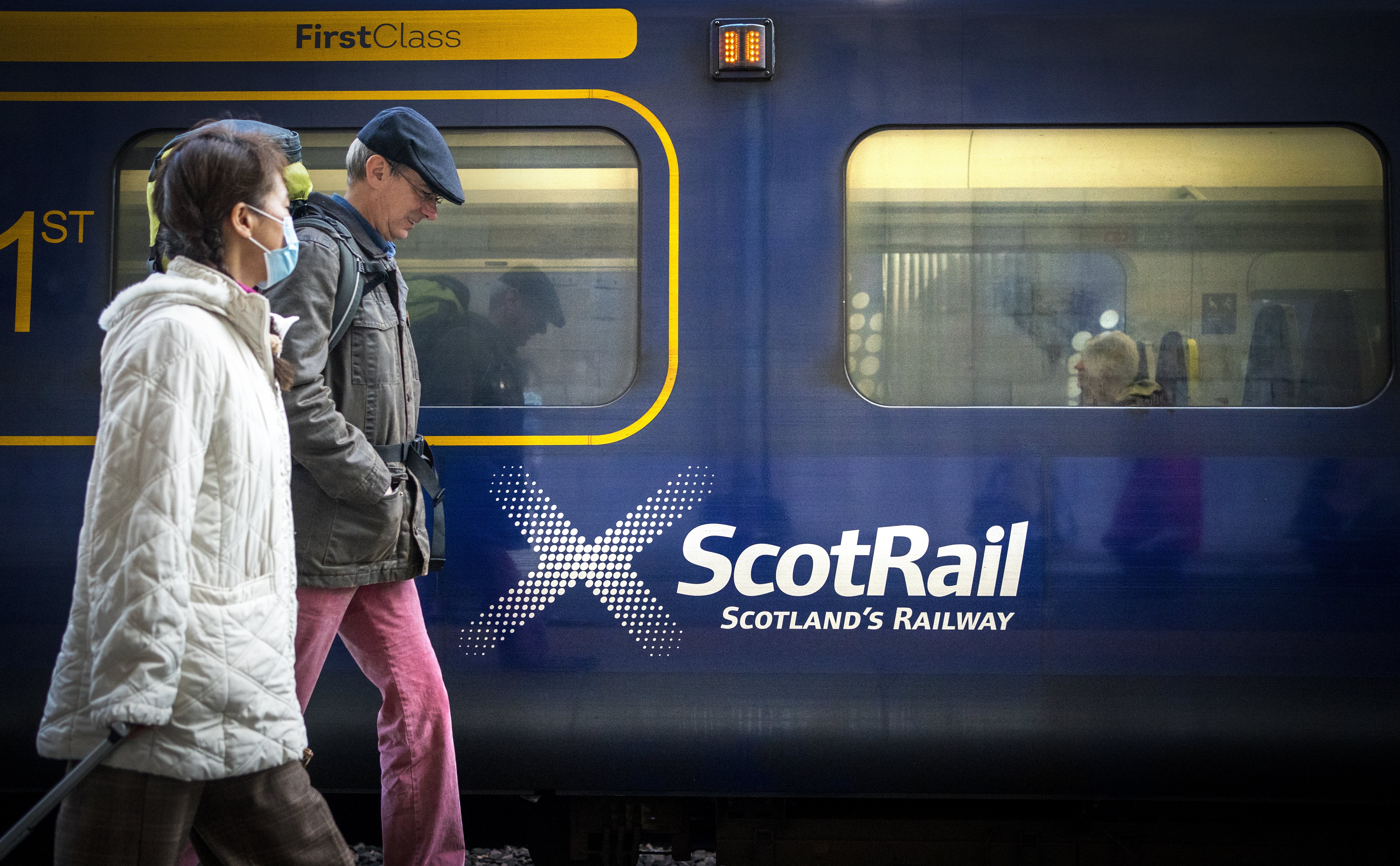 The last service between Glasgow and Edinburgh on Wednesday leaves at 10.15pm (Jane Barlow/PA)