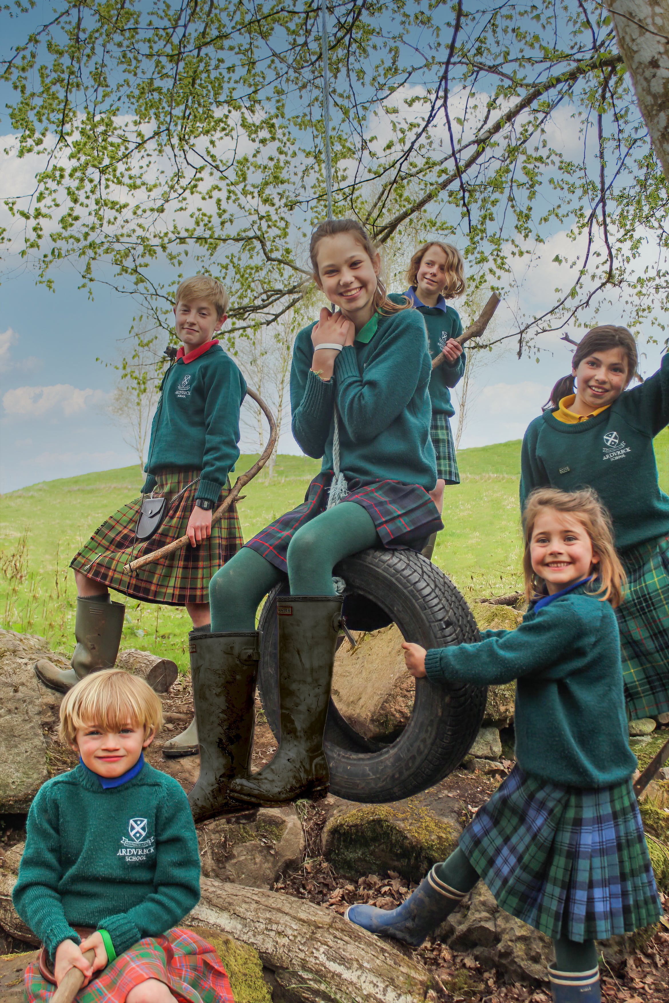 Ardvreck School is the only prep school in the UK to have been chosen to feature in the official commemorative album for the Queen’s Platinum Jubilee (Ardvreck School/PA)