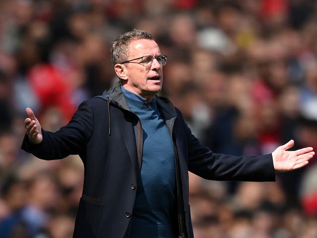 <p>Ralf Rangnick leaves Old Trafford to begin his role as Austria coach</p>