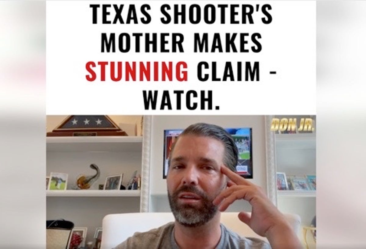 Donald Trump Jr slammed for ‘tasteless’ Facebook rant suggesting Uvalde shooter could have killed 21 with bat