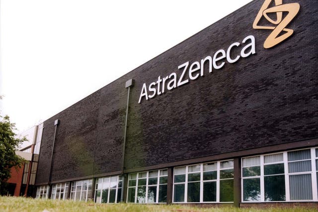 London’s biggest company, AstraZeneca, was among those whose shares fell on Monday (PA)