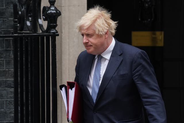 Boris Johnson in 10 Downing Street (Victoria Jones/PA)