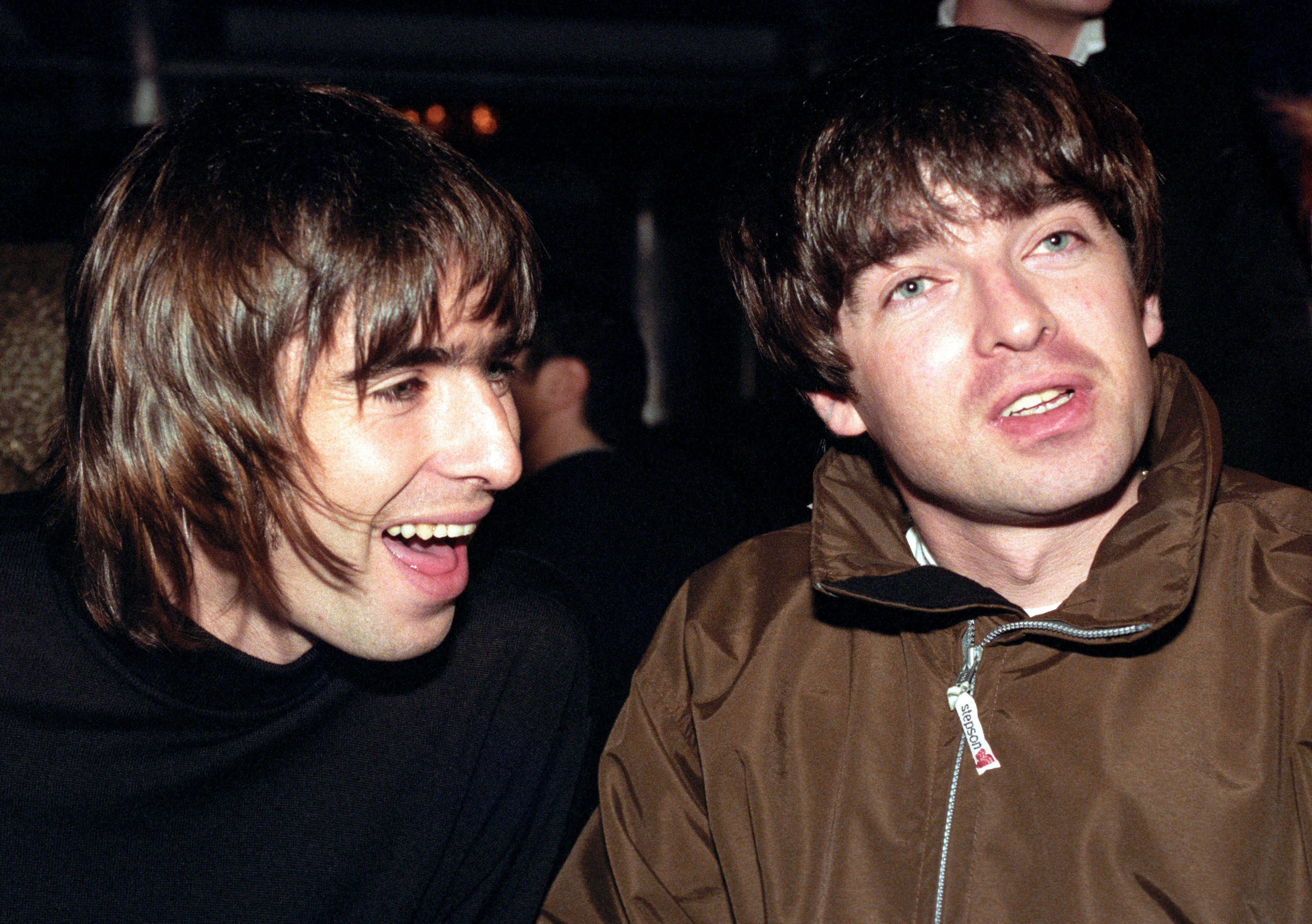 Liam and Noel Gallagher at the Q Magazine music awards in London in 1996 (Fiona Hanson/PA)