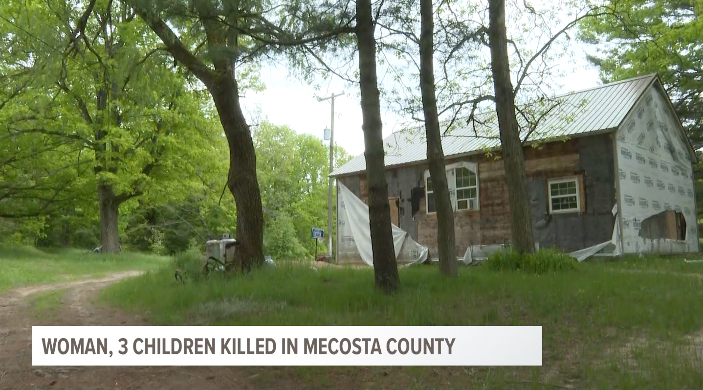 The home where three children, all under 10 years old, and their mother were killed over the weekend in Austin Township, Michigan.
