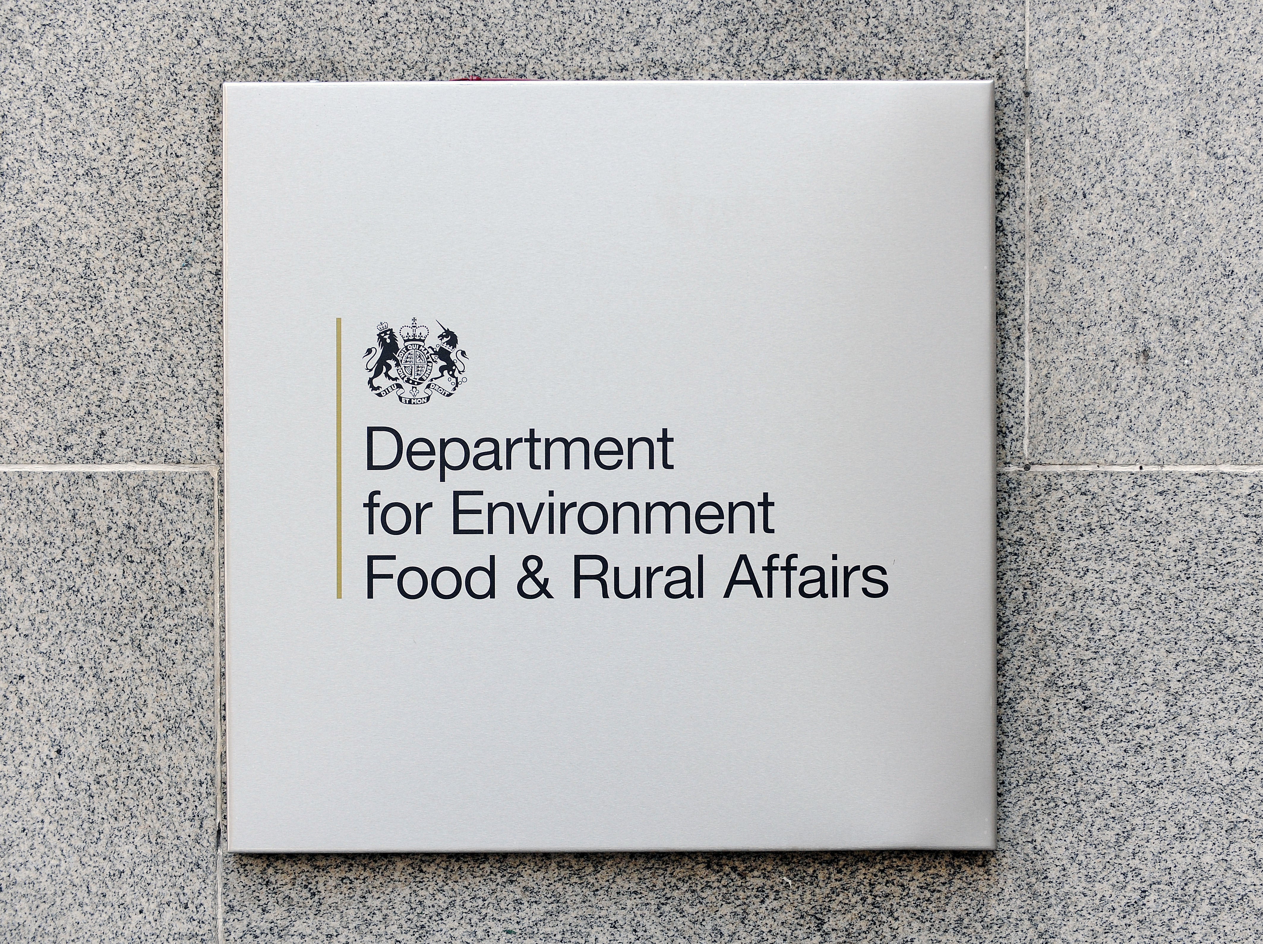 The sign at Defra headquarters in Smith Square, central London. PRESS ASSOCIATION Photo. Picture date: Monday February 18, 2013. Photo credit should read: Nick Ansell/PA Wire