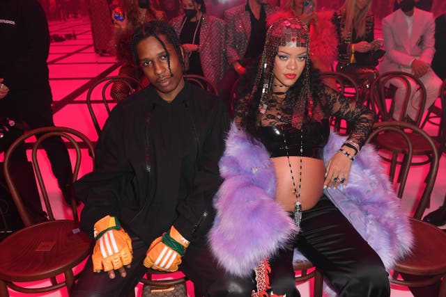<p>Rihanna and A$AP Rocky revealed they were expecting a child together in January</p>