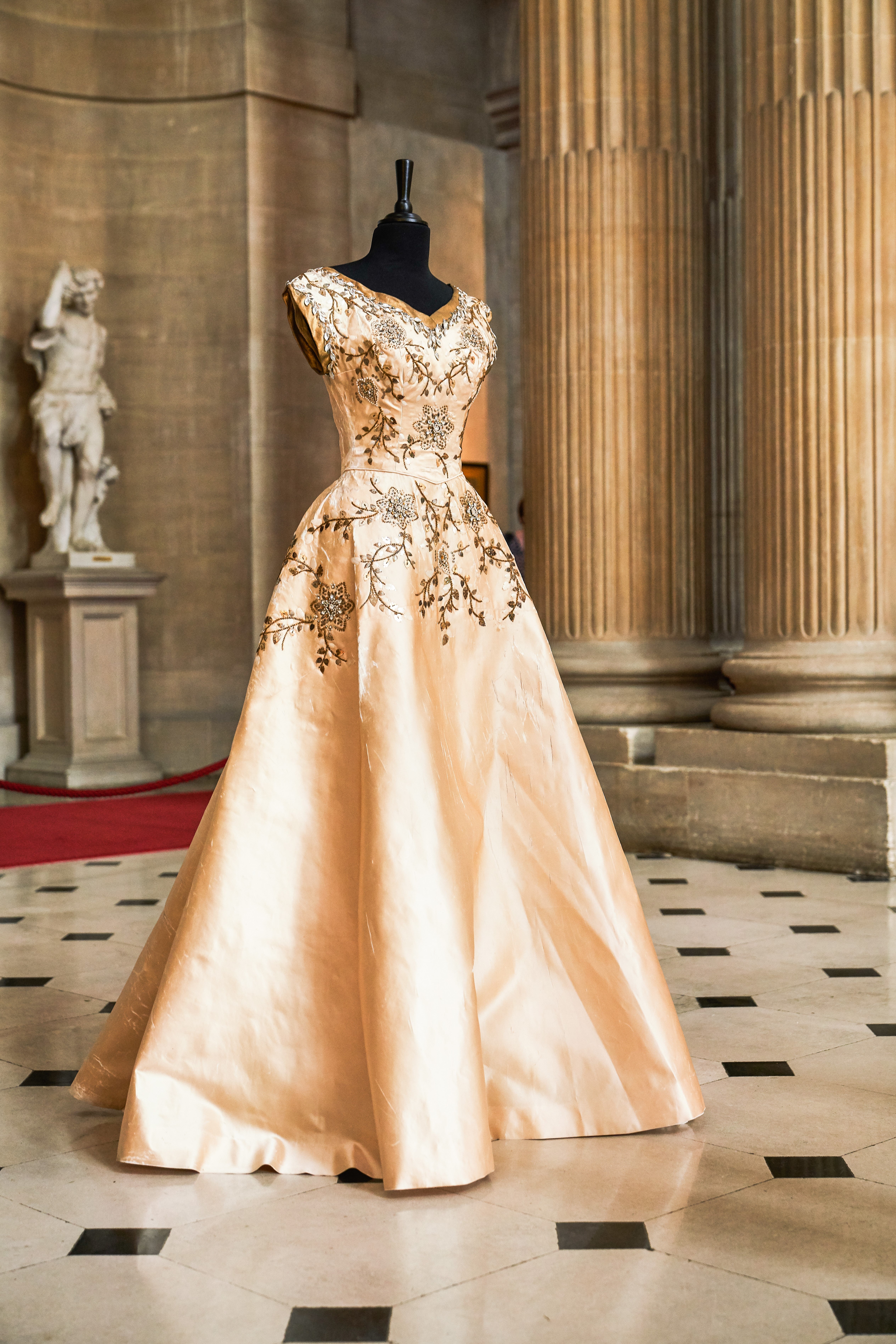 Emma Telford spent 400 hours painstakingly repairing the delicate silk dress (Quest/PA)