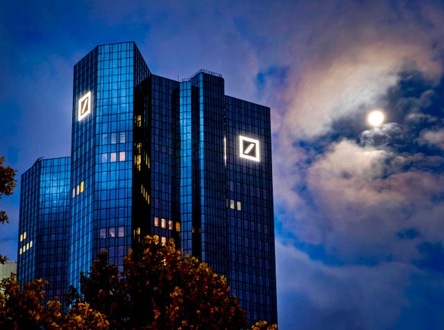 <p>Headquarters of the Deutsche Bank in Frankfurt, Germany</p>