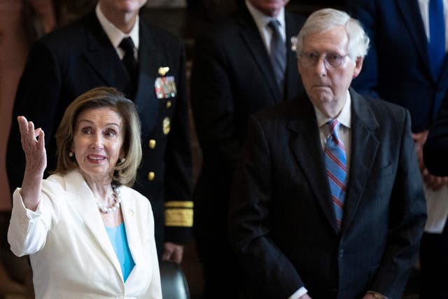 <p>Nancy Pelosi and Mitch McConnell</p>