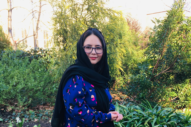 <p>Zahra Joya is currently living in exile in London after escaping the Taliban in Afghanistan at the end of August last year</p>