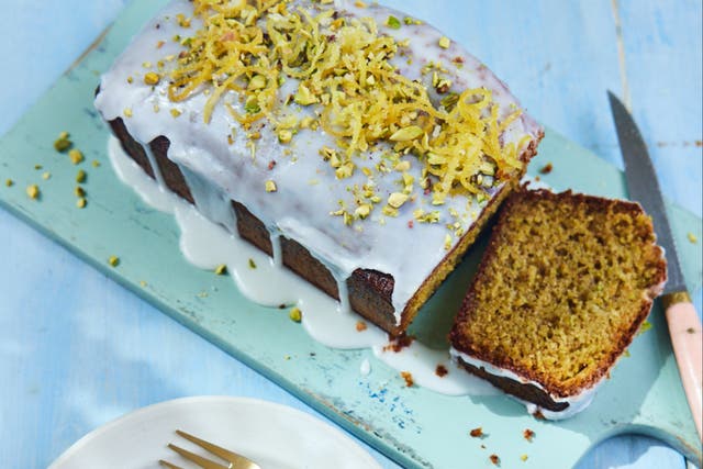 <p>This drizzle cake marries lemon zest with the piney sweetness of pistachio </p>