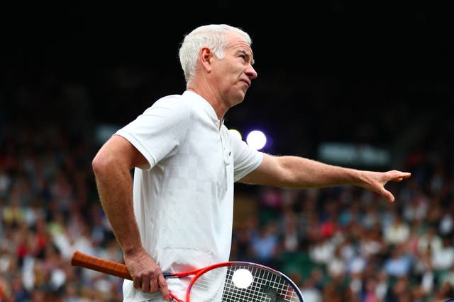 <p>John McEnroe won Wimbledon three times in the 1980s </p>