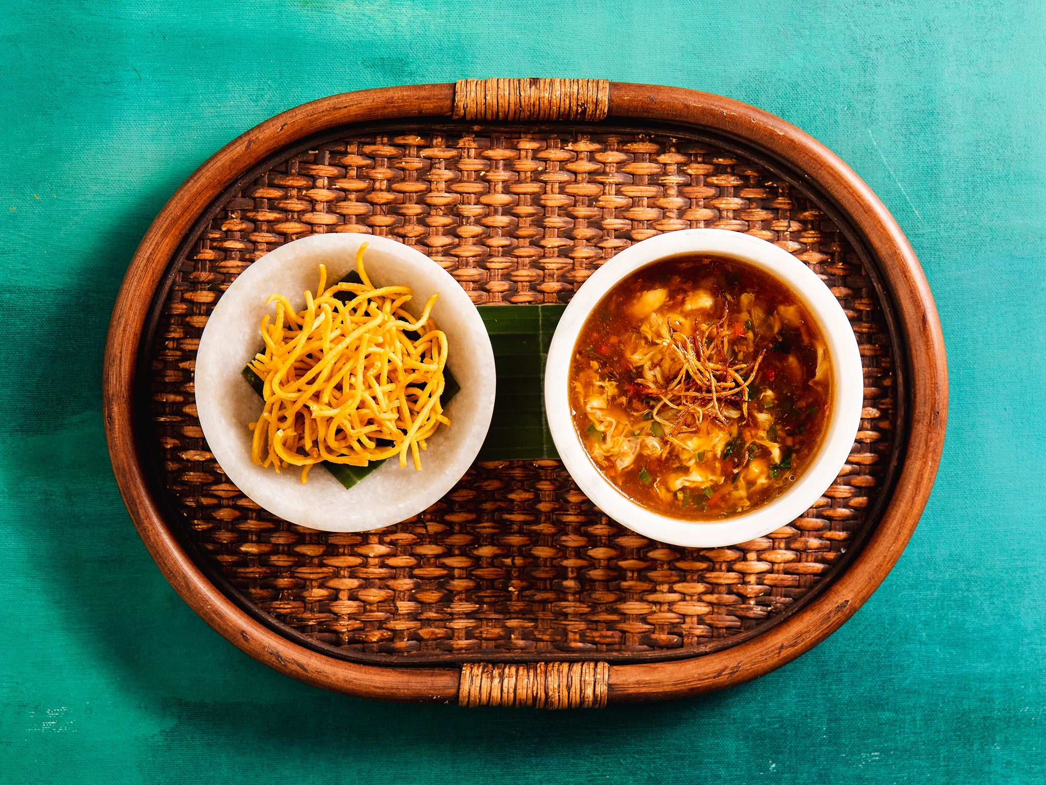 Manchow soup is a popular Indo-Chinese dish thanks to its easy preparation and hot and spicy taste