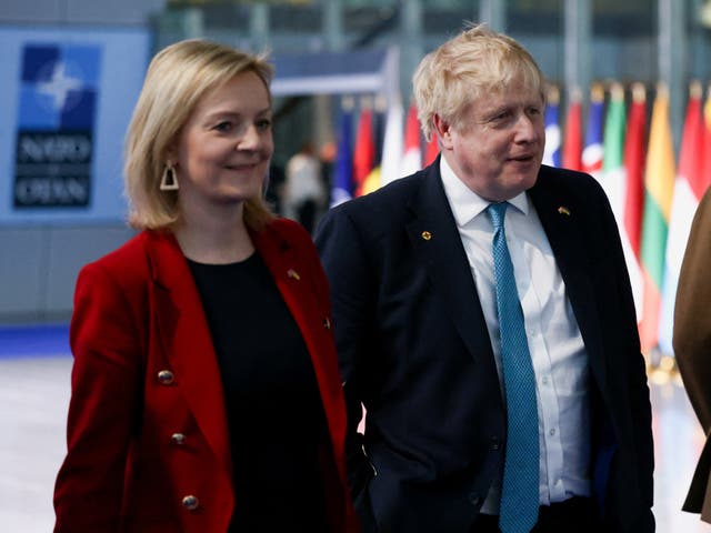 <p>Foreign secretary Liz Truss and Boris Johnson pushing radical plan to override agreed checks unilaterally </p>