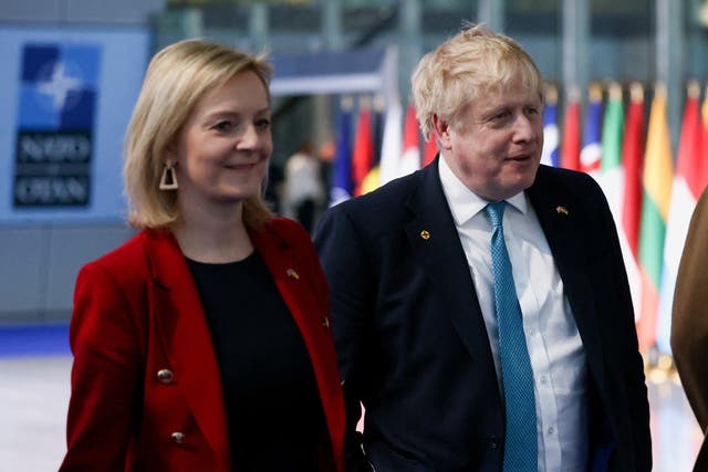 <p>Foreign secretary Liz Truss and Boris Johnson pushing radical plan to override agreed checks unilaterally </p>