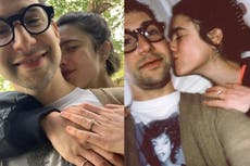 Margaret Qualley shows off diamond ring as she confirms engagement to Jack Antonoff